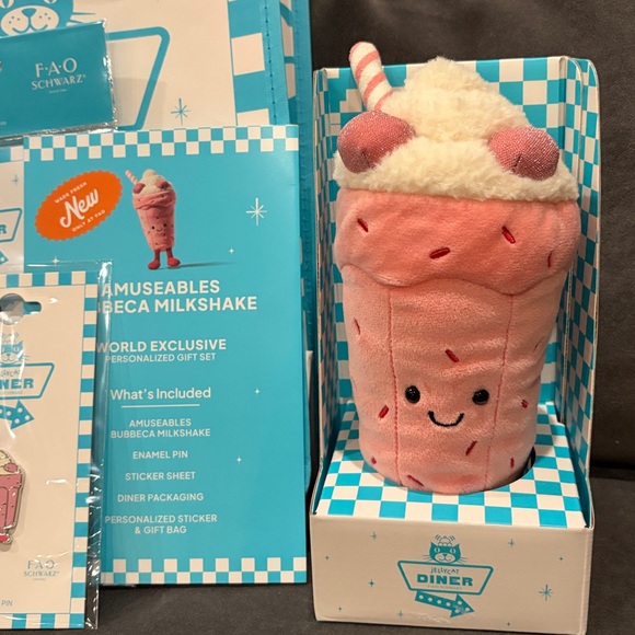 🩷 JELLYCAT Bubbeca Milkshake- NYC FAO SCHWARZ EXCLUSIVE!! - Picture 5 of 13